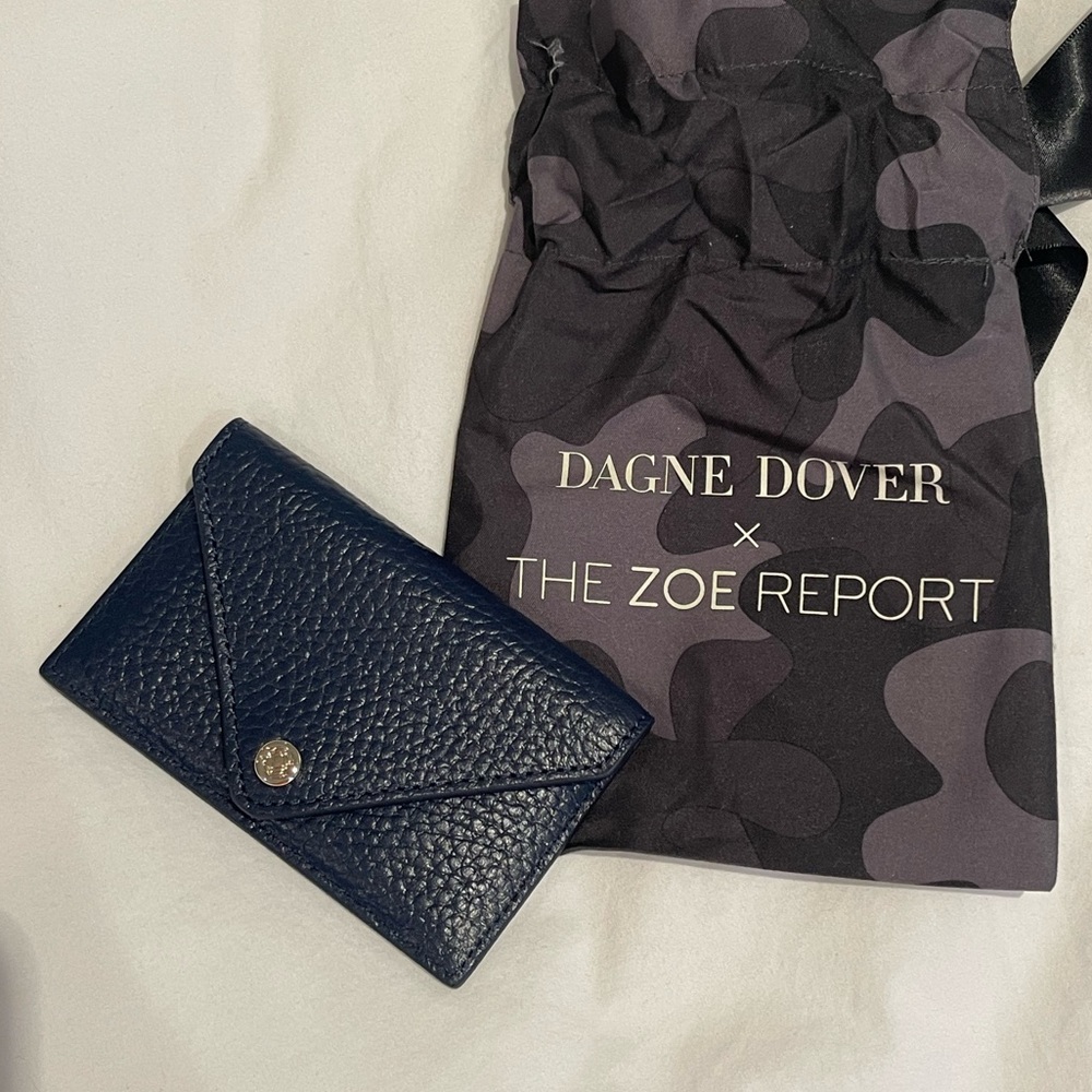 DAGNE DOVER X RACHEL ZOE Navy Card Case (Never used!) with 25% off DD discount